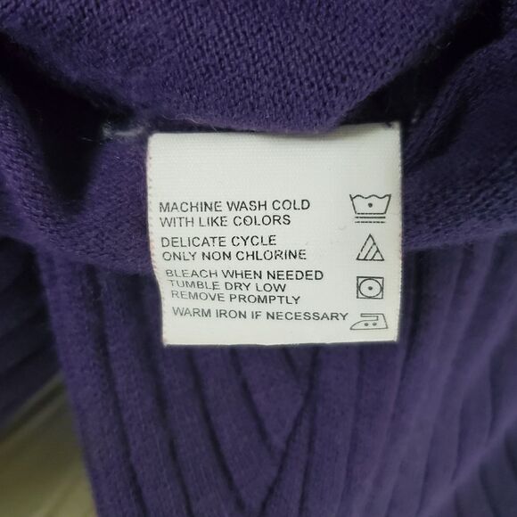 Kathy Lee Collection XL Vintage Sweater Dress Purple Long Sleeve - Picture 7 of 10